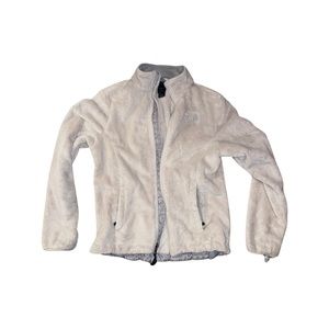 Womens fuzzy north face jacket, small